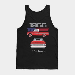 1966 Red and White Truck Tank Top